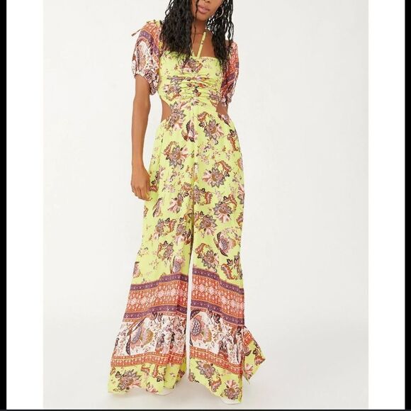 Free People Bali Citrus skies one-piece, Small - Picture 4 of 9